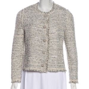 Balenciaga Silk Blend tweed blazer jacket shimmer